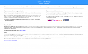 Apache HTTP Server Test Page powered by CentOS
